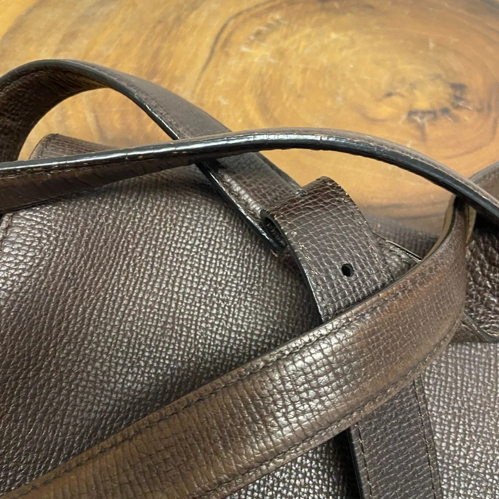 Salvatore Ferragamo Pebbled Leather Unisex Crossbody